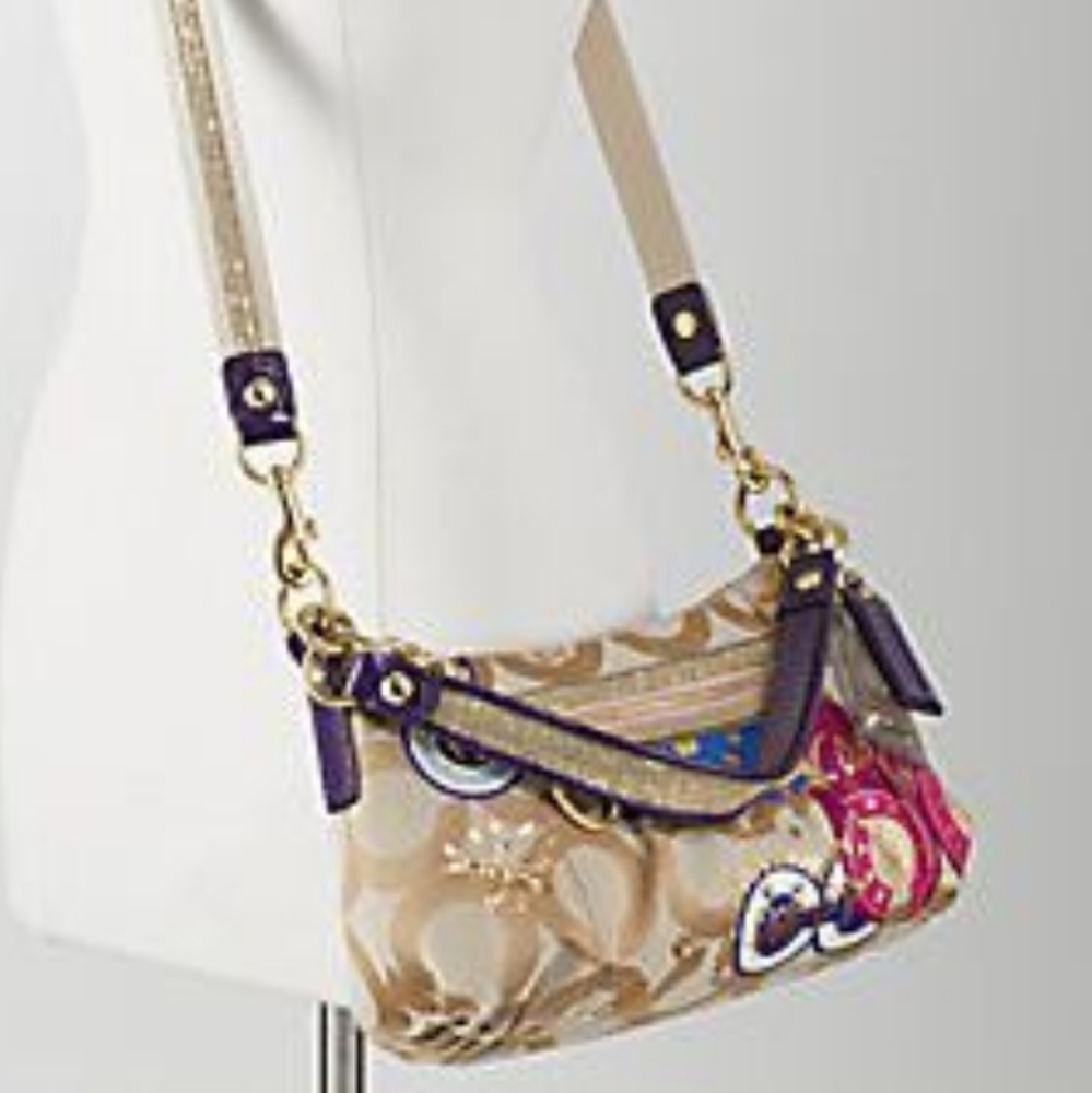 Coach Poppy PoP Signature C Applique GROOVY - Picture 2 of 9
